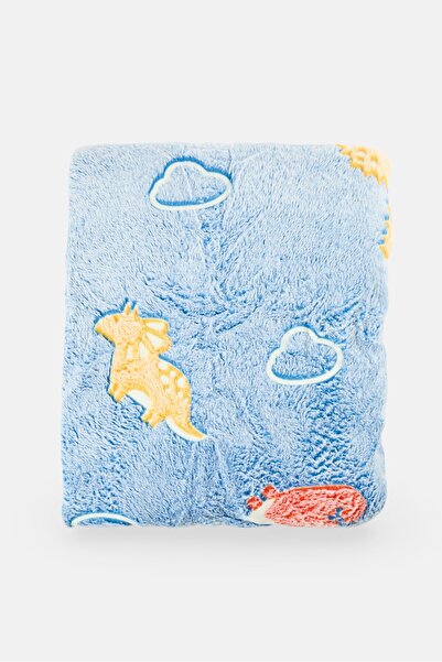 Preschool Fun Glow in Dark Blanket 130 x 160 cm, Multicolor