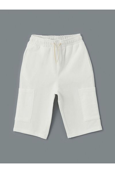 LC Waikiki Elastic Waist Basic Boy's Cargo Shorts