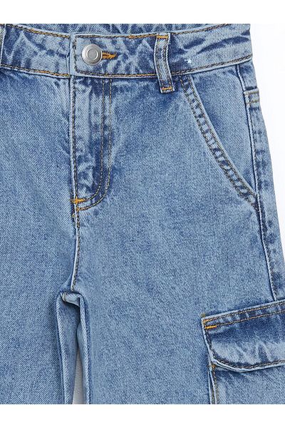 LC Waikiki Pantaloni cargo pentru fete cu talie elastică reglabilă