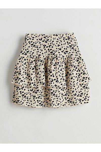 LC Waikiki Ruffled Girl's Skirt with Elastic Waist