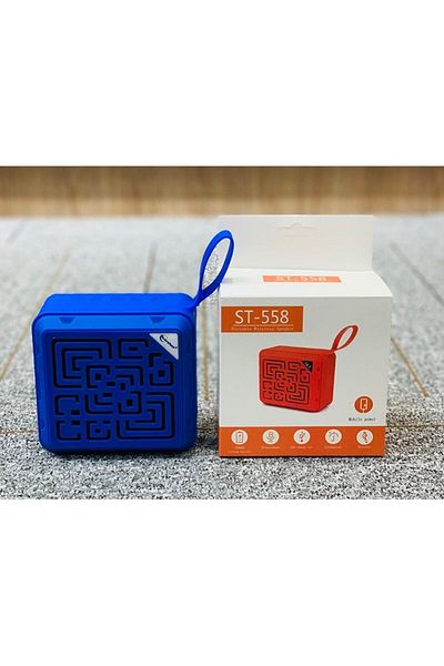 MACVI Macvi® ST-558 portable speaker, Bluetooth 5.0, TF Card slot, FM Radio, USB, blue