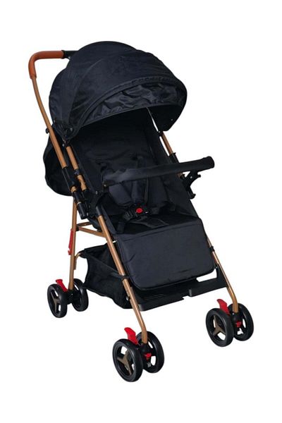BabyCara Lightweight Baby Stroller for Newborn Aluminium Frame with Reversible Handle and Front Wheels Brake