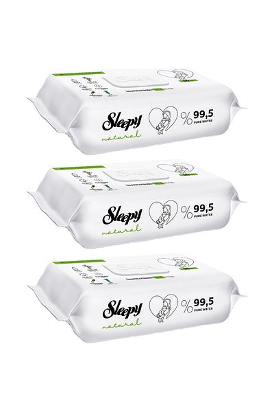 Sleepy Wet Towel Wipes Natural Newborn 90X3 (270 Sheets)