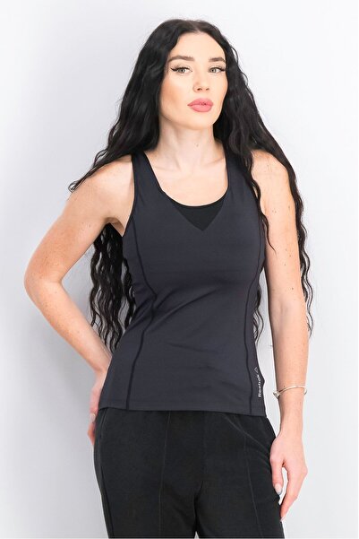 Reebok Women Regular Fit Sleeveless Training Top, Black