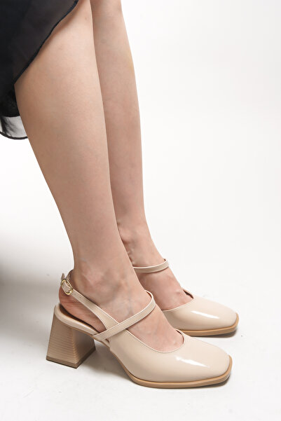 Riccon Maretihne Γυναικεία παπούτσια με τακούνι 00125110 Δερμάτινο λουστρίνι