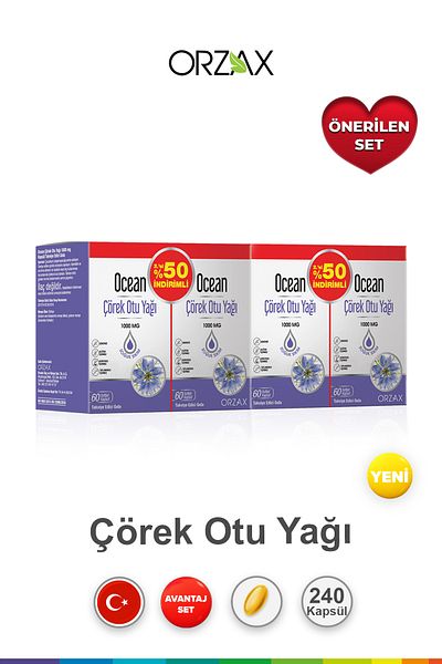 Ocean Black Cumin Oil 60 Capsules (4 Pcs)