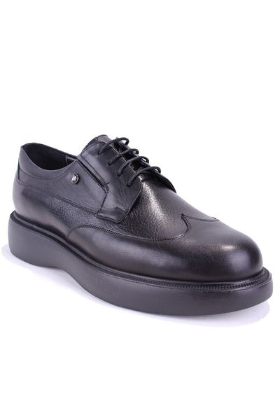 DAGOSTER Dma78-9543 Black Orthopedic Classic Sports Men's Leather Shoes