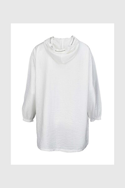 birizmoda Літня шапка з капюшоном - біла