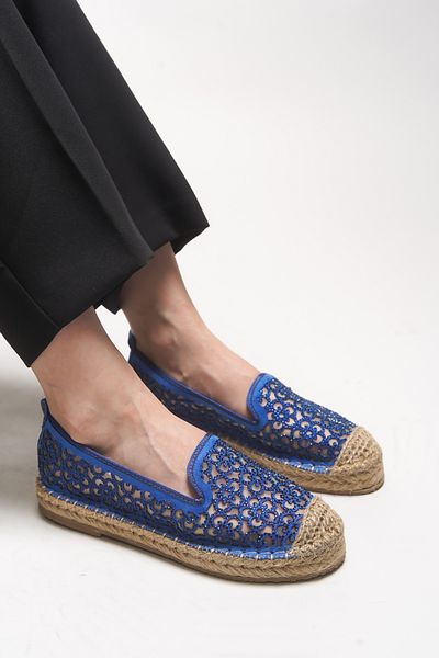 Riccon Espadrile pentru femei Jehyeth 00128 Albastru