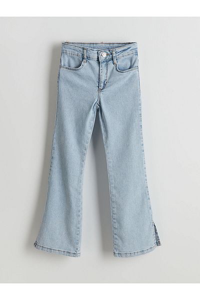 LC Waikiki Pantaloni de jeans pentru fete cu talie elastică reglabilă