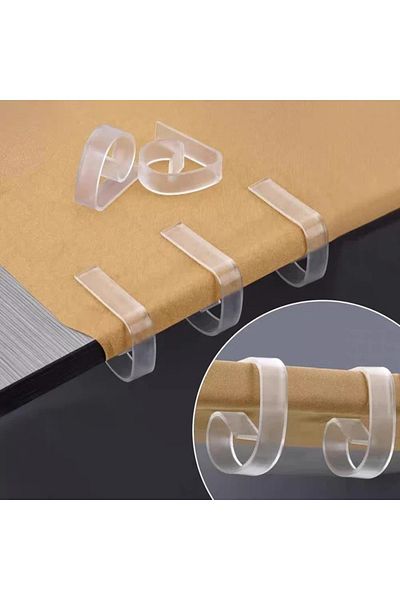 table Set of 8 Transparent Tablecloth Clips