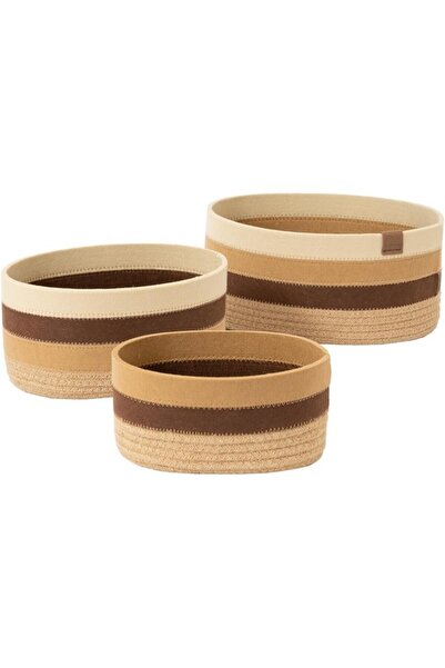 La Jolíe Muse Set 3 Cosuri de depozitare tesute din pasla si iuta pentru orga...