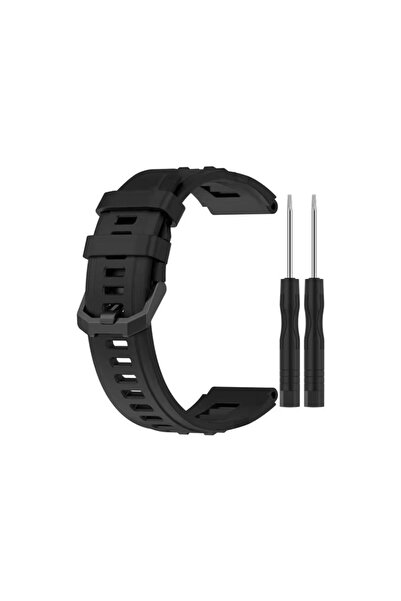 Dmay Amazfit T- Rex Ultra Uyumlu Tokalı Silikon Kordon Kayış+Ikili Tornavida