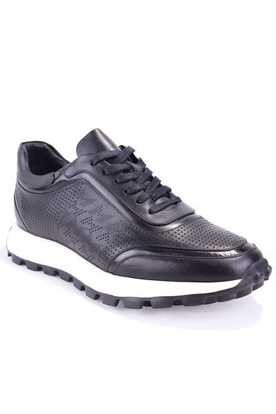DAGOSTER Dma78-24210 Black Orthopedic Daily Sports Men's Leather Shoes