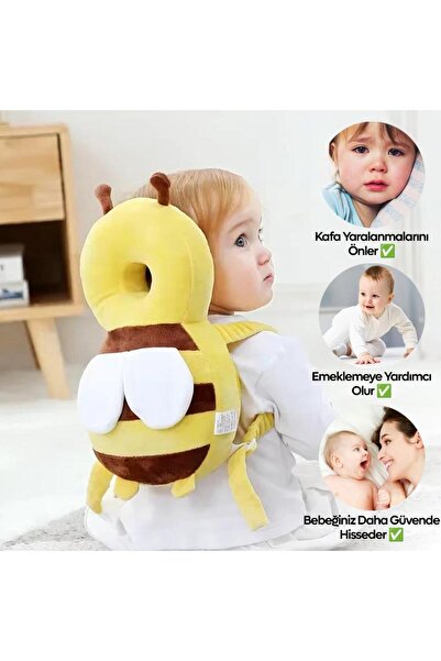 GUNSEZYAPI Bebek Baş Kafa Koruma Yastığı Çantası 0-3 Yaş