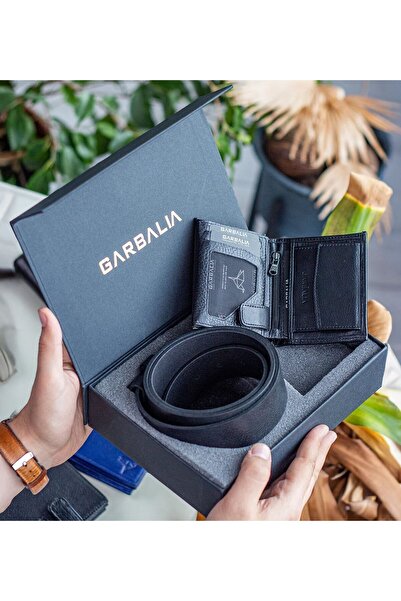 Bk Gift Kişiye Özel Garbalia Altadena Hakiki Deri Rfid Korumalı Saraç Dikişli...