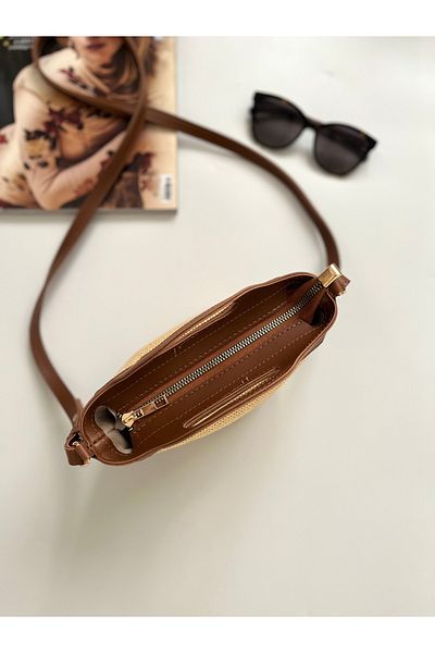 Babydoll Bag Geantă de damă mini cu paie reglabilă (cu sac de praf)