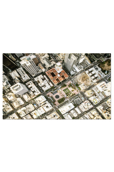 StoryGift Romania Tablou Canvas Vedere asupra Los Angeles din Elicopter, Aeri...