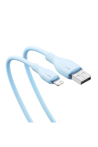 Baseus Pudding Hızlı Şarj Özellikli USB to Lightning 2.4 A. Kablo 1.2m Mavi