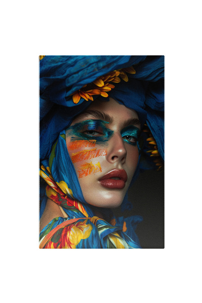 StoryGift Romania Tablou Canvas Machiaj feminin neînțeles cu sclipici si ruj ...