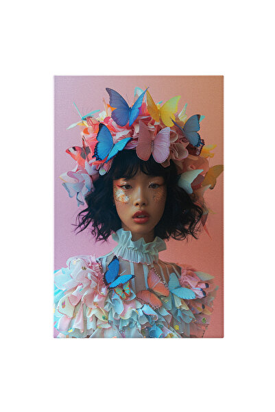 StoryGift Romania Tablou Canvas Eleganța Avangardei Femeia cu Pălărie din Flu...