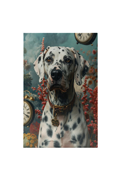 StoryGift Romania Tablou Canvas Catel Dalmatian cu Ochii Caprui si Zgarda cu ...