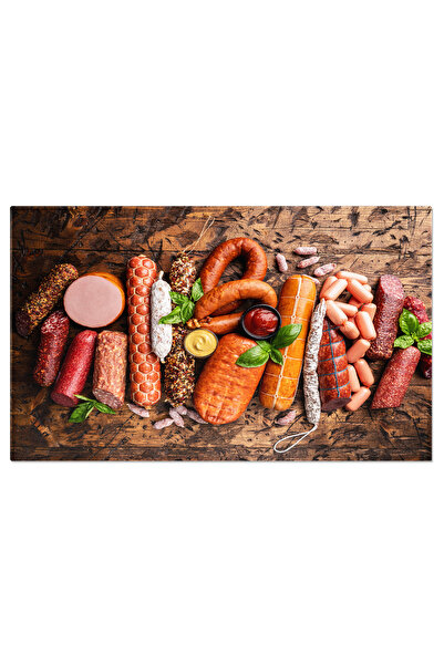 StoryGift Romania Tablou Canvas: Gustari Traditionale - Delicii Cu Salamuri