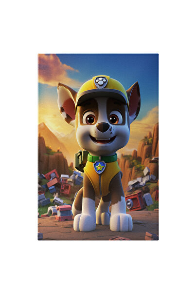 StoryGift Romania Tablou Canvas: Câine Animat în Costum Galben- Desene pentru...