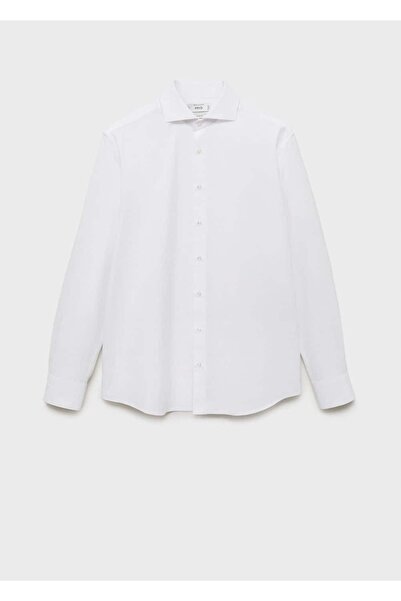 MANGO Man %100 pamuklu kumaş gömlek