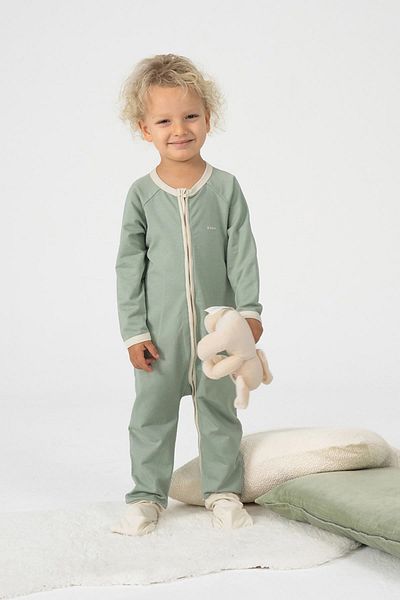 KidZee Sleeping Bag 0.5 Tog Sage Sleeved Zee-Suit