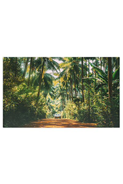 StoryGift Romania Tablou Canvas Goa, India Masina in Mers pe Drum inconjurata...