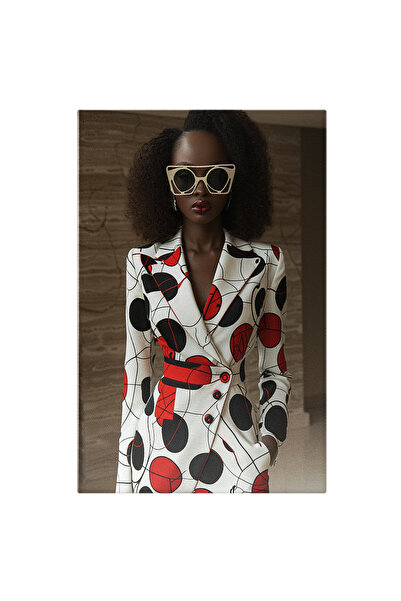 StoryGift Romania Tablou Canvas Frumusețea Doamne în Costum Modern Portret Ca...