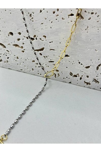 lysiaaccessory Steel Two Color Adjustable Y Model Necklace Necklace
