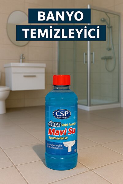 CSP Naturel Sihirli Mavi Su Muhteşem Su Banyo Derz Temizleyici 1 lt Duşa Kabi...