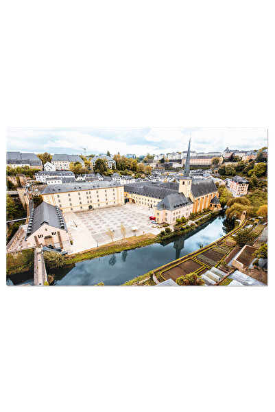 StoryGift Romania Tablou Canvas Vechea cetate a orasului Luxembourg, peisaj urban, arhitectura, oras, turism 4571