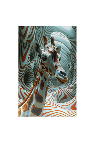 StoryGift Romania Tablou Canvas Girafă într-o peșteră cu forme neregulate- - ...