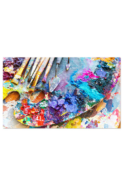 StoryGift Romania Tablou Canvas Paleta de Arta cu Culori Amestecate Pictura, ...