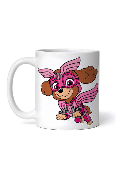 OEM Cană albă personalizată, Patrula Cățelușilor, Skye cu aripi roz, INOVATIX...