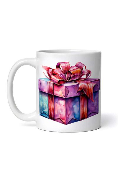 OEM Cană albă personalizată, Invitație de Revelion, Cutie cadou multicoloră, INOVATIX®. 330ml