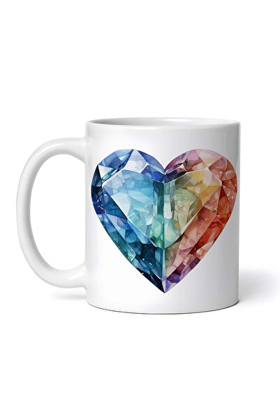 OEM Cană albă personalizată, sticlă cristal mozaic, INOVATIX®. 330ml