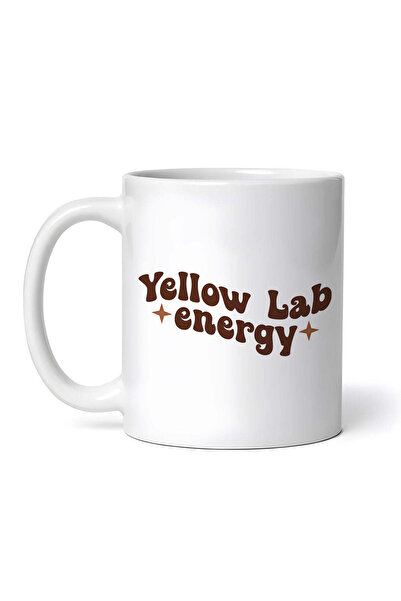 OEM Cană albă personalizată, Yellow Lab Energy, INOVATIX®. 330 ml