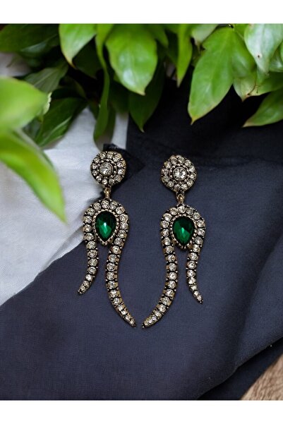 FUYA JEWELLERY Zirkon Taşlı Lale Küpe