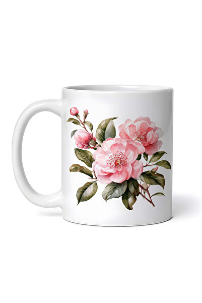 OEM Cană albă personalizată, Innocence Roses, INOVATIX®. 330ml