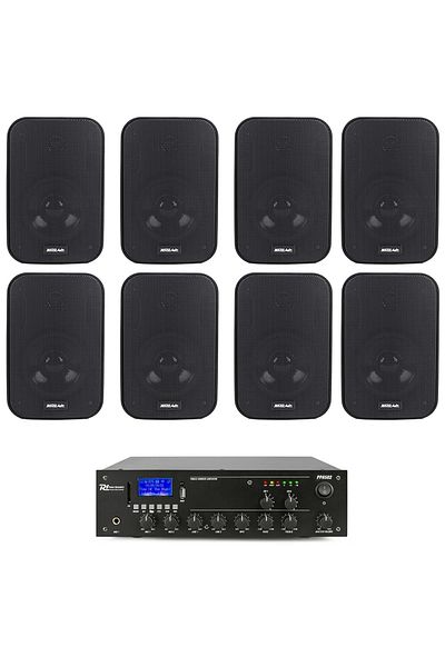 Master Audio Bluetooth, USB, 8 Master Audio speakers + amplifier surround sound kit