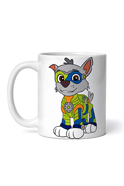 OEM Cană albă personalizată, Patrula Cățelușilor, Rocky, cu mască pentru ochi...