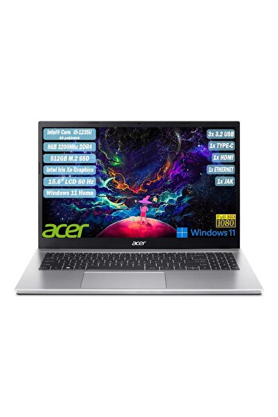 ACER ASPIRE A315-59-54MX INTEL CORE I5-1235U 8GB DDR4 512GB SSD INTEL IRIS XE...