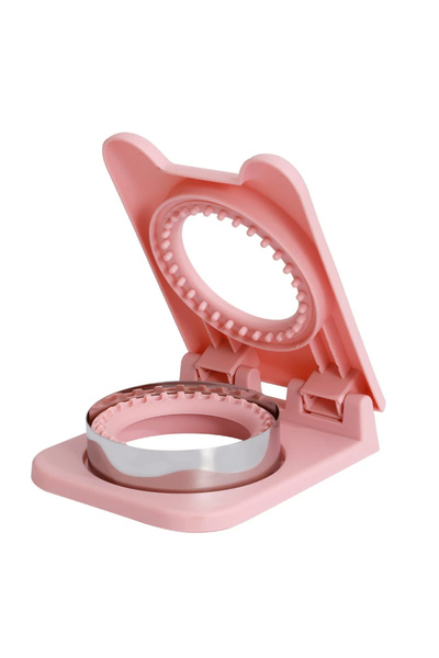 Choice أداة تقطيع وإغلاق الساندويتش الدائرية الوردية للأطفال من الفولاذ المقا...