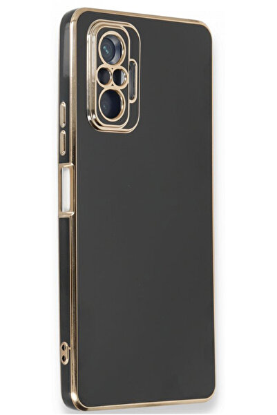 CEPSTOK Xiaomi Redmi Note 10 Pro Kılıf Kenar Detaylı Yumuşak Parlak Silikon