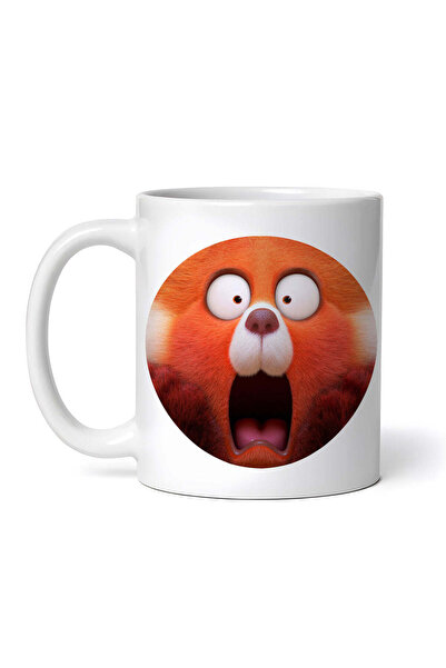 OEM Εξατομικευμένη λευκή κούπα, Turning Red Panda Mei Scared, INOVATIX®. 330ml