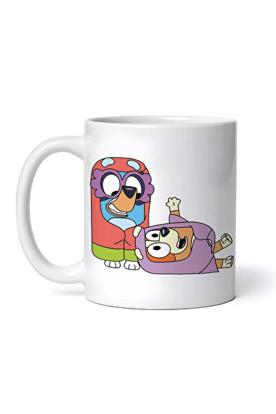 OEM Εξατομικευμένη λευκή κούπα, Bluey Grannies παιχνιδιάρικη, INOVATIX®. 330ml